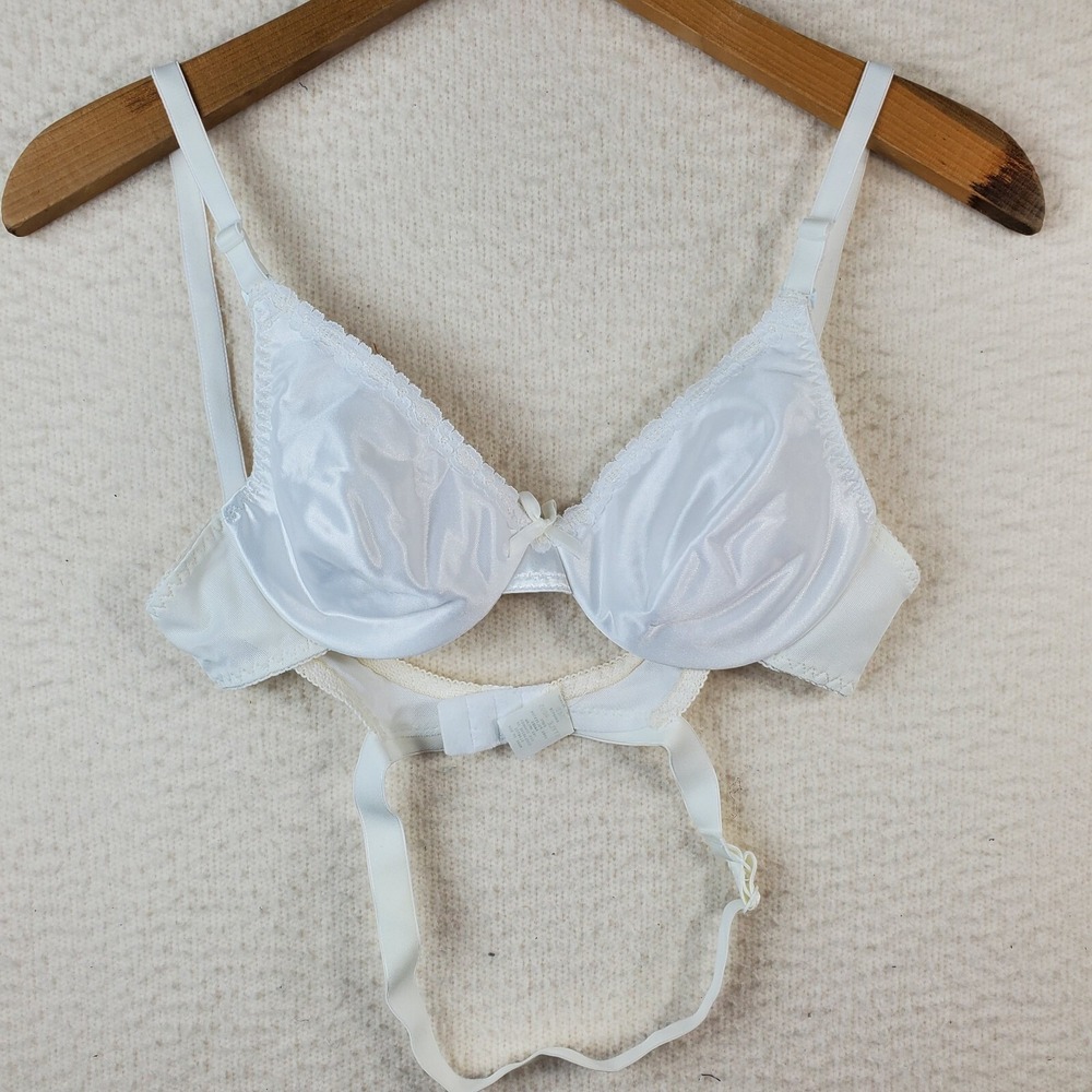 Vintage Convertible Bra 36B White‎ New Empire Intimates USA Style 4805